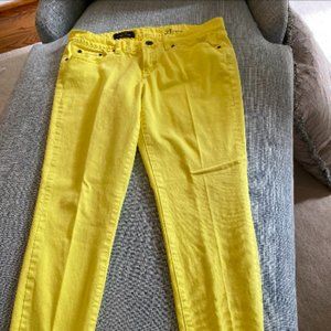 Jcrew Toothpick Yellow jeans